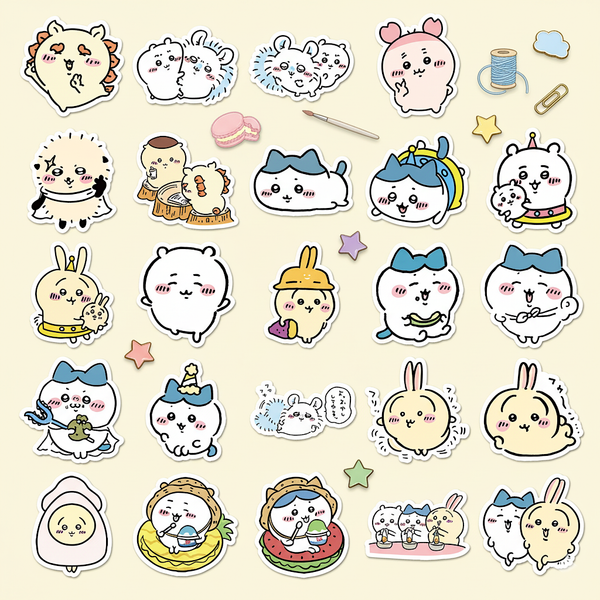 Chiikawa Happy Friends Stickers