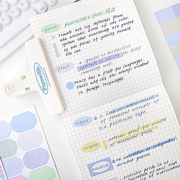 ClearView Organization Sticker Book