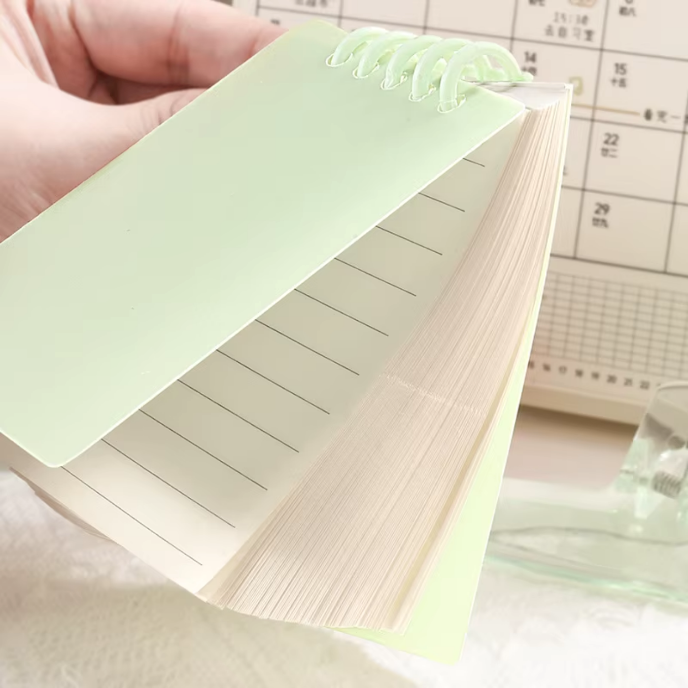 ClearView Pastel Cloud Pocket Notepad – Kawaii Stationery Shop