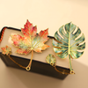 Pressed Leaf Charm Bookmark