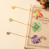 Pressed Leaf Charm Bookmark