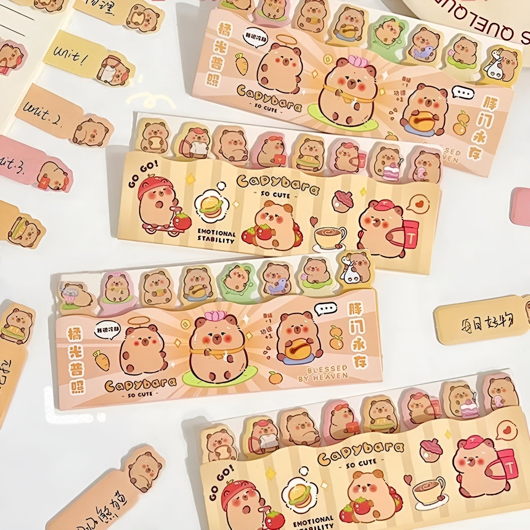 Cute Capybara Index Sticky Notes – Kawaii Stationery Shop