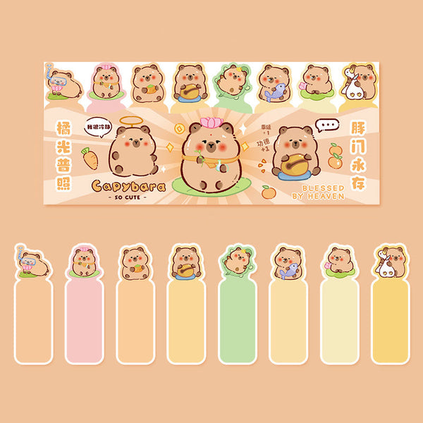 Cute Capybara Index Sticky Notes