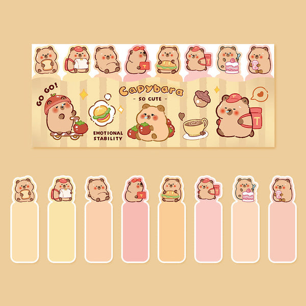 Cute Capybara Index Sticky Notes