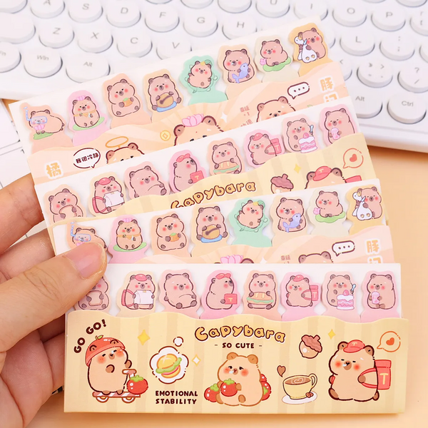 Cute Capybara Index Sticky Notes