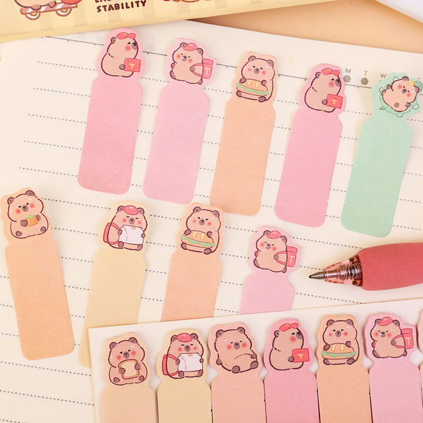 Cute Capybara Index Sticky Notes