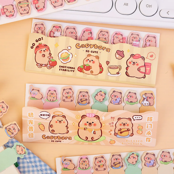 Cute Capybara Index Sticky Notes