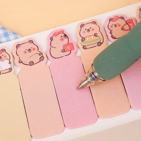 Cute Capybara Index Sticky Notes