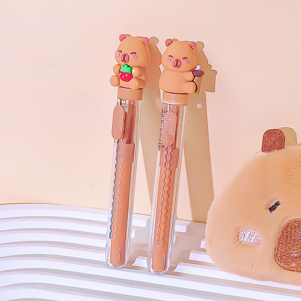Cute Capybara Retractable Eraser