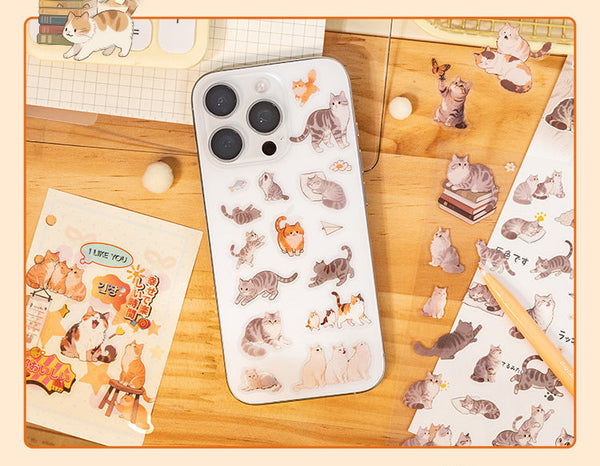 Cute Cat Sticker Sheets - Meow Mood