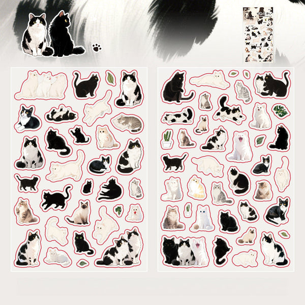 Cute Cat Sticker Sheets - Meow Mood