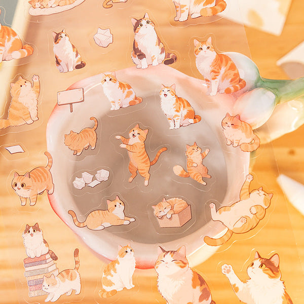 Cute Cat Sticker Sheets - Meow Mood
