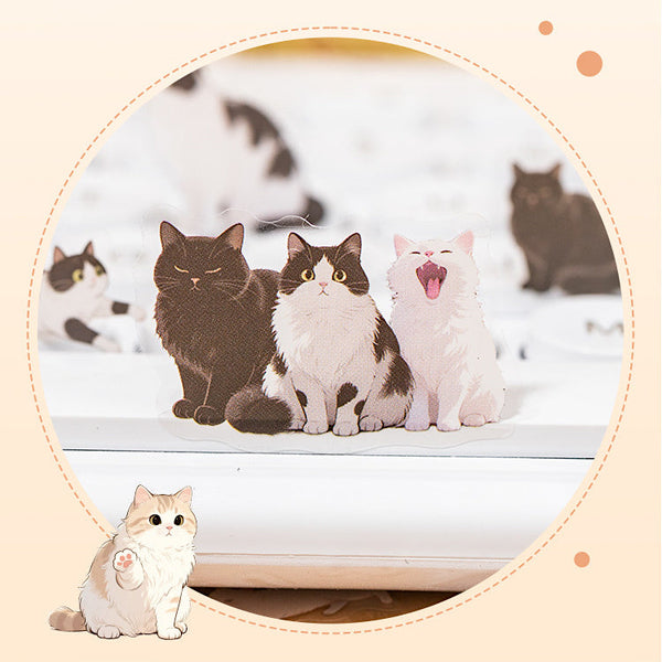 Cute Cat Sticker Sheets - Meow Mood