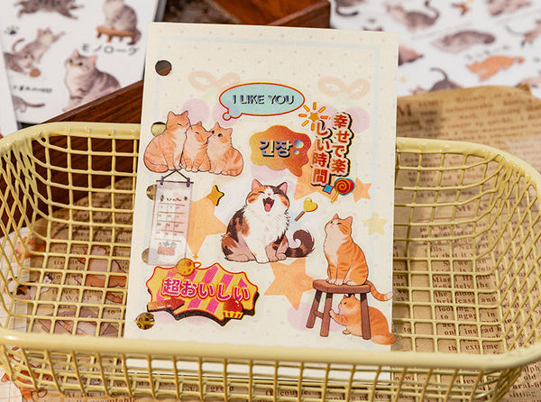 Cute Cat Sticker Sheets - Meow Mood
