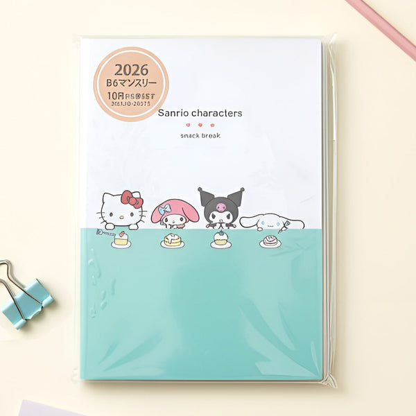 Cute Model Sanrio Characters 2026 Schedule Book - Snack Break - 10 IN STOCK!