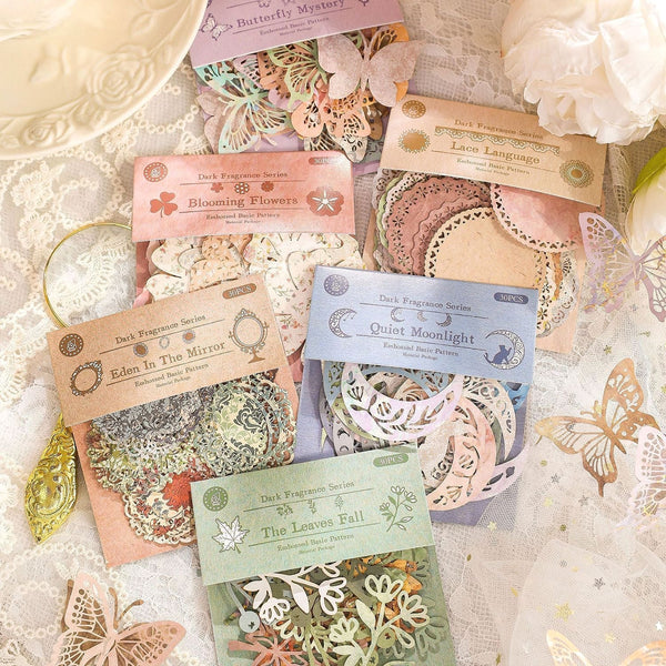 Dark Fragrance Series Lace Stickers