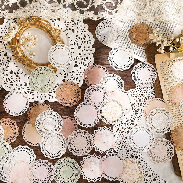 Dark Fragrance Series Lace Stickers