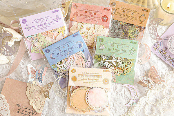 Dark Fragrance Series Lace Stickers