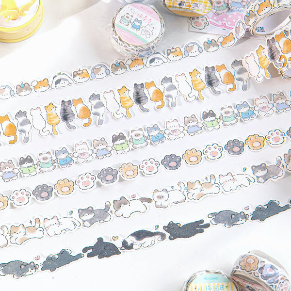 Doki-Doki Kitty Die-Cut Masking Tapes