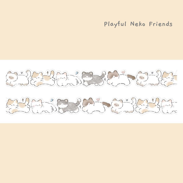 Doki-Doki Kitty Die-Cut Masking Tapes