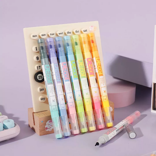 DreamShift DecoT Magic Double-Sided Color Markers - Set of 8