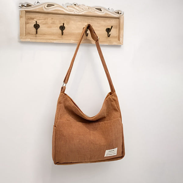 Everyday Corduroy Shoulder Tote