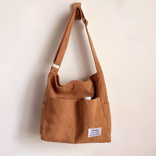 Everyday Corduroy Shoulder Tote