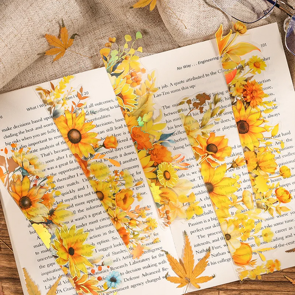 Fall Leaves Long Strip Stickers