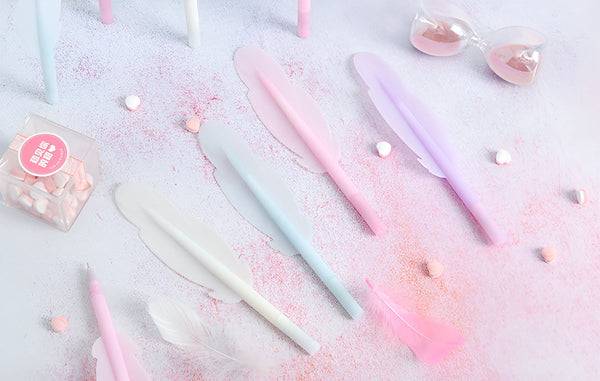 Fantasy Feather Pastel Gel Pen