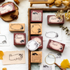 Feline Journal Wooden Stamp