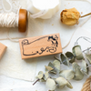 Feline Journal Wooden Stamp