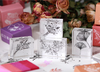Flower Garden Rubber Stamp - Magnolia
