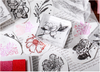 Flower Garden Rubber Stamp - Rye