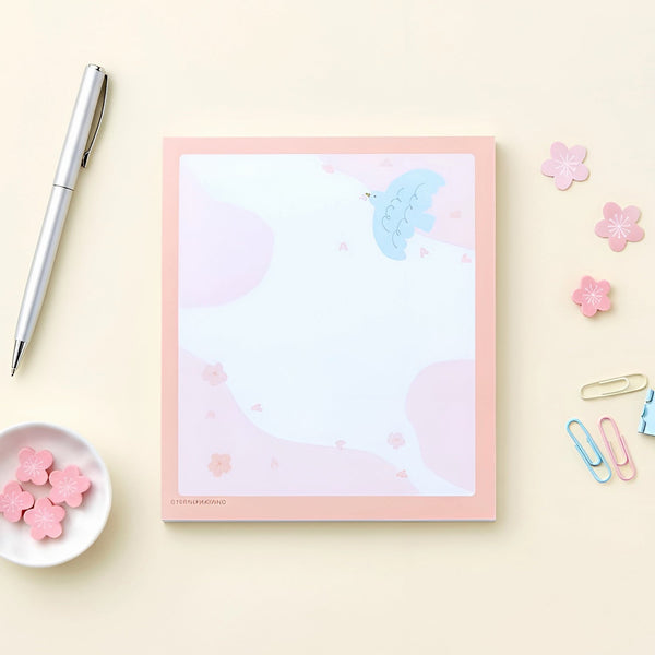 Furukawashiko 4 Designs Memo Pad - Fluffy Sakura