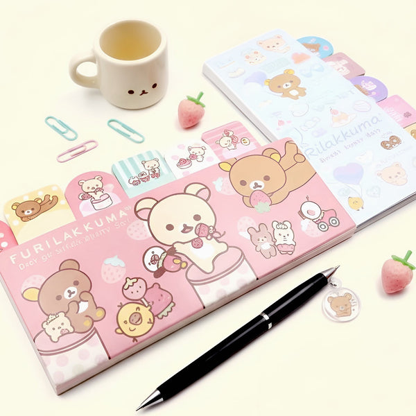San-x Rilakkuma Index Sticky Notes - Happy Day