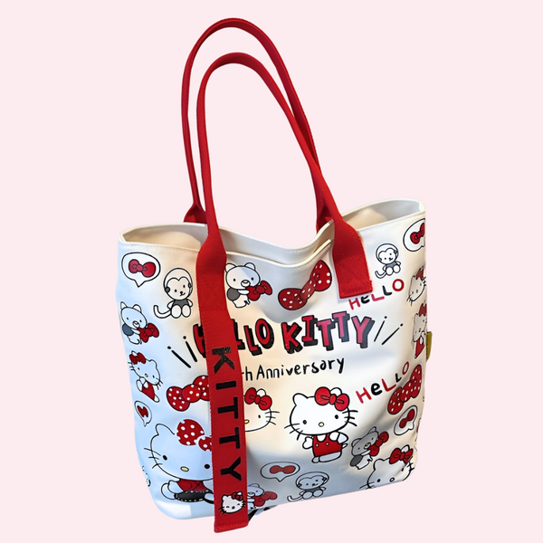 Hello Kitty Canvas Tote - Limited 45th Anniversary Edition