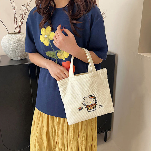 Hello Kitty Daily Corduroy Tote Bag