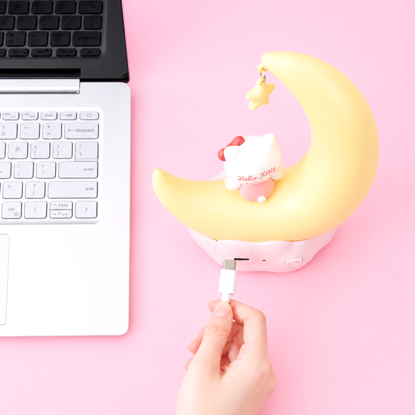 Hello Kitty Moon Shaped Desk Light