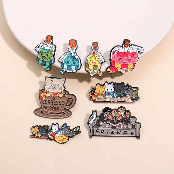 Hogwarts Paws & Potions Enamel Pins