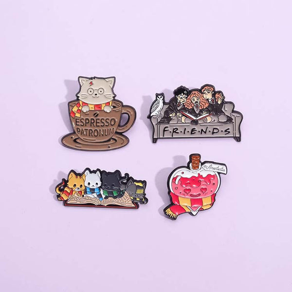 Hogwarts Paws & Potions Enamel Pins