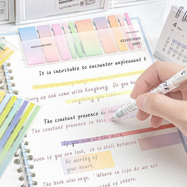 Iconic Index Short Highlighter Sticky Notes