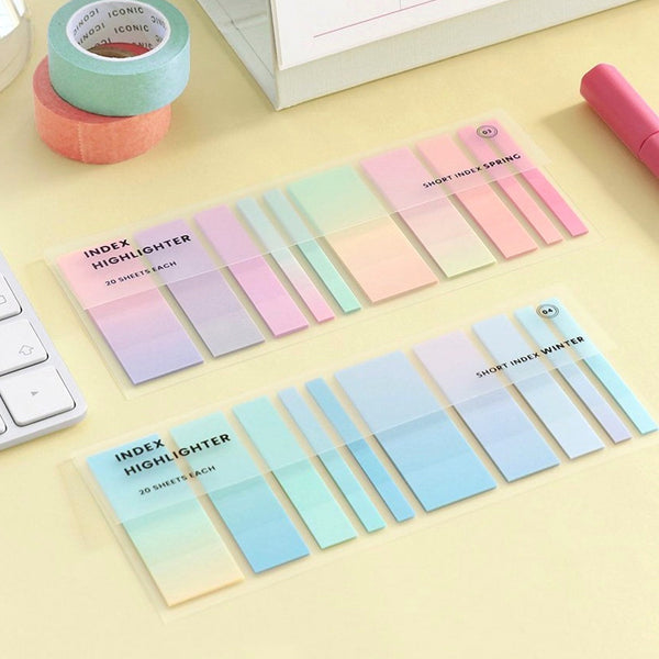 Iconic Index Short Highlighter Sticky Notes