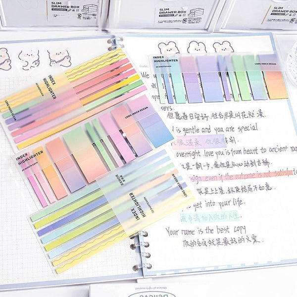Iconic Index Short Highlighter Sticky Notes