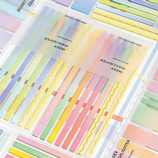 Iconic Index Short Highlighter Sticky Notes