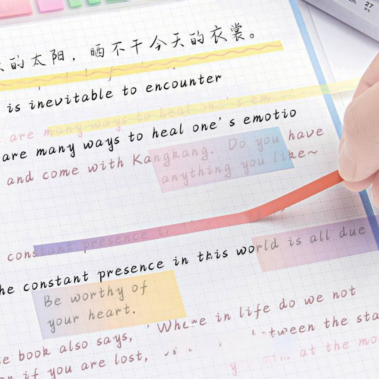 Iconic Index Short Highlighter Sticky Notes – Kawaii Stationery Shop