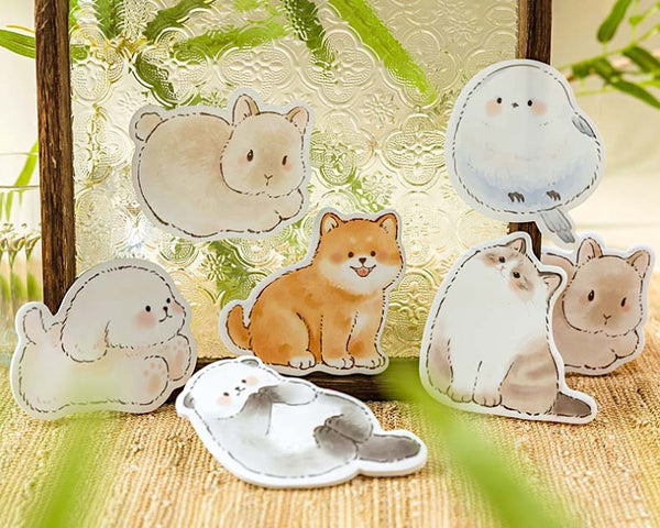 Joyful Animal Pals Sticky Notes