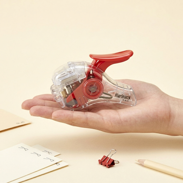 KOKUYO Harinacs Stapleless Stapler - Transparent Edition