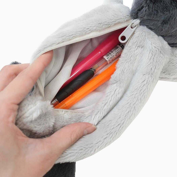 Kamio Japan Sleepy Critters Plush Pencil Case
