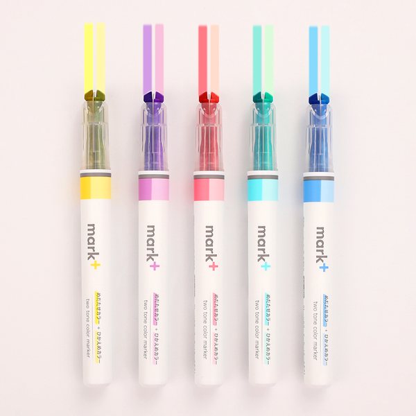 KOKUYO Mark+ Two Tone Highlighters