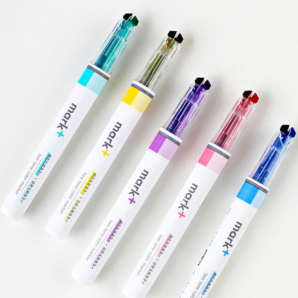 KOKUYO Mark+ Two Tone Highlighters